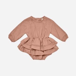 Quincy Mae “Rosie Romper” in color Rose